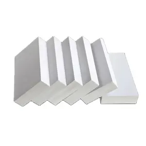 Láminas de plástico de alta densidad, tablero de PVC con diferente espesor en proceso de celuka, material de construcción sin plomo