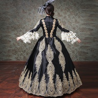 Nouvelles robes longues de style européen, costumes de scène, costumes de théâtre classique, robes rétro Empire, robes de soirée européennes pour femmes, effet 3D naturel