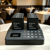 10 Pagers sans fil rechargeables pour restaurants, hôtels, food trucks, cafés, boutiques, cliniques - Système d'appel avec bipeurs