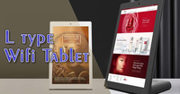 Tablet PC Android 10.1 Inci dengan NFC, Layar Digital Signage Komersial, Resolusi 1280x800, Layar Sentuh Kapasitif, Wi-Fi, Quad Core SH1037WL-T