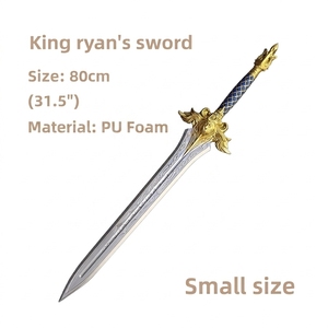 Épée de <span class=keywords><strong>Garde</strong></span> Royale <span class=keywords><strong>du</strong></span> <span class=keywords><strong>Roi</strong></span> <span class=keywords><strong>Lion</strong></span> de World of Warcraft en mousse PU, bleu et or, arme de simulation souple, jouet d'épée pour cosplay d'enfants, vente en gros - Product Image 1