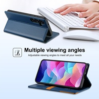 Étui portefeuille en cuir N.BEKUS avec blocage RFID pour Samsung A57 A37 A36 A56 A26 A17 A18 A25 A06 A07, avec support et fentes pour cartes
