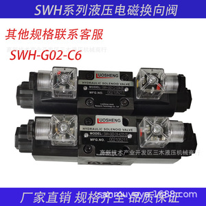 Vanne solénoïde hydraulique Luosheng SWH-G02-C6-A220-20, vanne de commande directionnelle 315 bars 60 L/min en fonte - Product Image 5