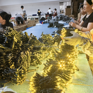 Không thấm nước ngoài trời <span class=keywords><strong>LED</strong></span> Cổ Tích chuỗi đèn 10m 100Led IP65 chất liệu cao su ấm trắng/lạnh trắng cho cây - Product Image 4