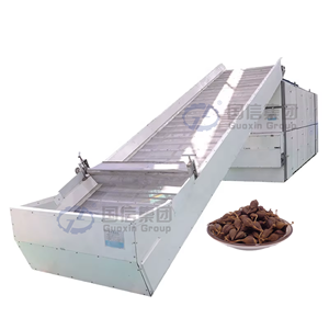 Secador industrial de alta capacidad para procesamiento continuo de hierbas Forsythia, equipo de secado con cinta transportadora de malla para Forsythia - Product Image 1