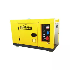 Big power container type power plant 12kw 12kva generator with universal wheels