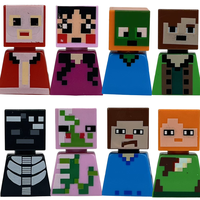 Set de Figuras de Acción con Bloques de Construcción Estilo Pixel, Kit de Construcción para el Desarrollo Integral de Habilidades, Diseño de Rejilla Creativa, Personas en Miniatura