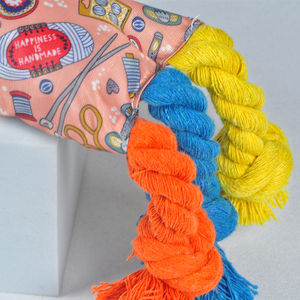 כלב צעצוע חבל חיית המחמד האינטראקטיבי קשר ממתקים עיצוב כלב ללעוס צעצועים חבל גור ניקוי שיניים צעצוע - Product Image 5