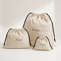 Sac à poussière personnalisé en coton avec cordon de serrage et logo, pochette de rangement douce et réutilisable pour chaussures, sacs à main, cadeaux, commandes en gros, OEM, ODM, voyage