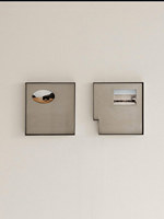 Cadres photo personnalisés en acier inoxydable de style Bauhaus, cadres photo artistiques personnalisés, adaptés à la décoration de la maison