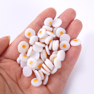Huevos Fritos en Miniatura, Accesorios de Comida Realistas para Manualidades, 1 cm de Diámetro, Huevos Fritos en Miniatura, Accesorios para Escenas de Juguete - Product Image 2
