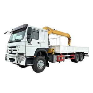 Camion-grue Sinotruk Howo 6x4 avec grue télescopique de 10, 12 ou 14 tonnes, prix d'usine - Product Image 1