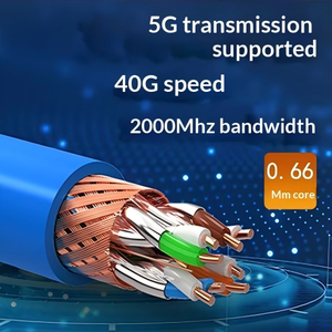Kneysum 室内用 CCA 純銅 無酸素銅 CAT5E CAT6A CAT6 CAT5 ネットワークケーブル ローカルエリアネットワーク LAN イーサネットケーブル - Product Image 4