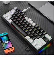 Clavier mécanique filaire pour e-sport LEAVEN K620 TYPE-C, clavier de jeu pour ordinateur RGB à commutation à chaud, clavier Plug and Play pour joueur