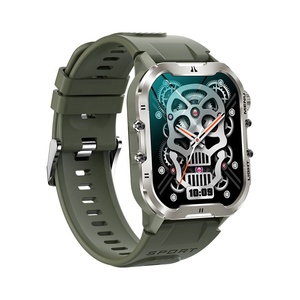 2024 T26 Smartwatch với đèn pin 1.96 inch BT cuộc gọi theo dõi sức khỏe người đàn ông không thấm nước ngoài trời thể thao thông minh đồng hồ - Product Image 4