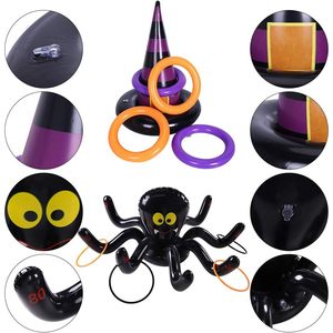 Premio gonfiabile anello di Halloween lancio gioco ragni e cappello da strega lancio bomboniere per bambini per Halloween - Product Image 4