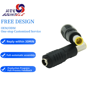 Wholesale 5521 Female 6330 Male AC DC Adapter Connectors Right Angle Straight 6A Rated Current ABS 2.5mm Dc <strong>Jack</strong> Tip - Product Image 1