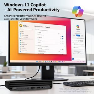 Computadora de Escritorio <span class=keywords><strong>HP</strong></span> <span class=keywords><strong>ProDesk</strong></span> <span class=keywords><strong>800</strong></span> G9 Mini para Negocios, Procesador I5/I7/I9 |   8GB de RAM | 512SSD |   Wi-Fi 6 - Product Image 6