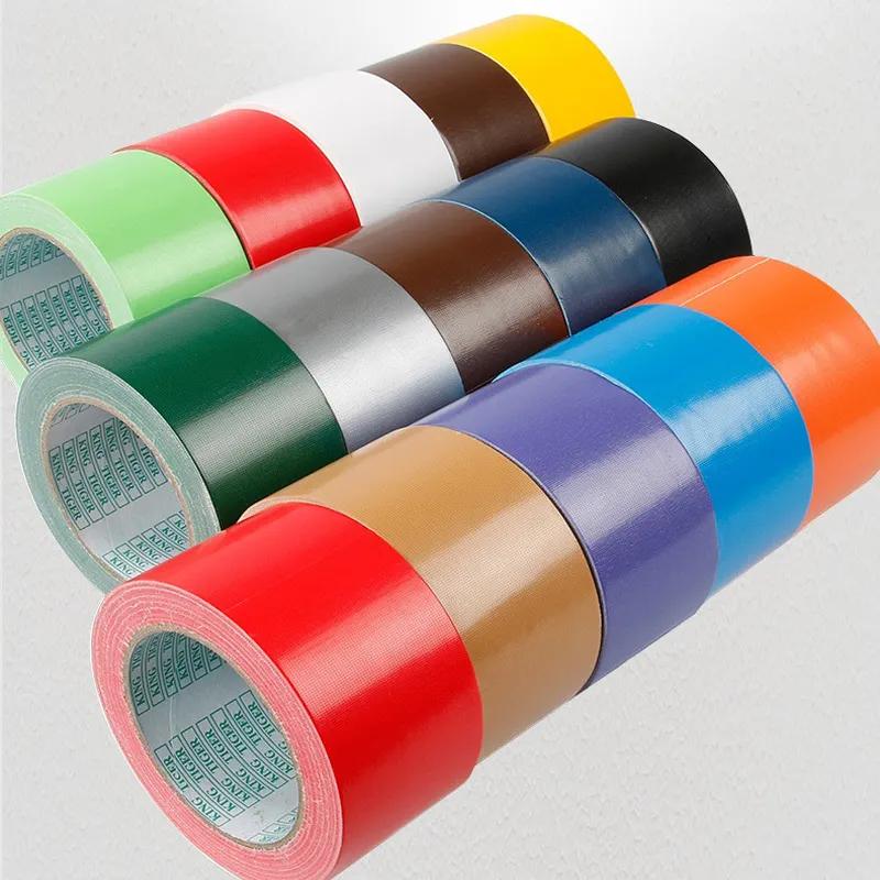 Custom Printed PVC Black Cloth Duct Tape For Carpet Jointing And Affxing And Repair The Pipe Heavy Duty Packing Tape