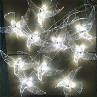 Acrylique Oiseaux De Mariage Décoratif LED Lustre Éclairage Lampes Suspendues Lumières De Mariage