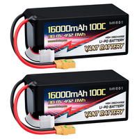 Vant 8S-HV Drone Batterie 16000mah 30.8V 100C 8S Lipo Batterie avec XT90S Plug Batteries pour Drones 7/10/13/15/18 Inch FPV