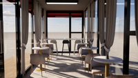 Café Conteneur 40ft 20ft, Restaurant et Bar en Conteneur Préfabriqué avec Panneaux Sandwich pour Bâtiment de Bureaux