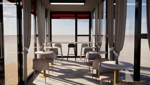 Cafetería en Contenedor de 40 pies/20 pies, Restaurante/Bar en Contenedor Prefabricado con Panel Sándwich para Uso en Edificios de Oficinas - Product Image 6