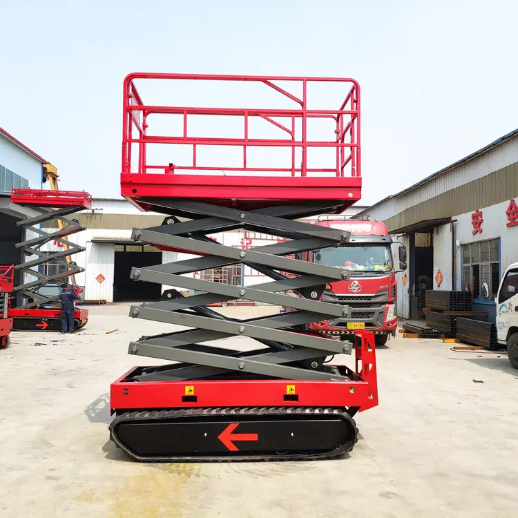 500kg small goods lift hydraulic warehouse freight lifter Cargo lift MalaysiaHigh Lifting Platform Truck