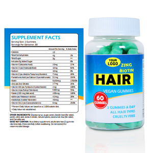 Marque privée Forme Aliments Sains Cheveux Végétaliens Peau Vitamines Gommes Supplément Multivitaminé cheveux 60PCS Gummies Complément alimentaire - Product Image 5
