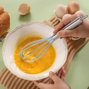 Fouet professionnel en acier inoxydable pour cuisine, batteur à œufs manuel, fouet à ballon - Product Image 3