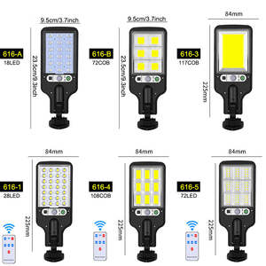 IP65 Small 72 COB 108 COB Solar LED Bewegungs sensor Tragbare Wand leuchte im Freien mit Fernbedienung - Product Image 2