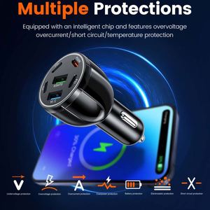 Dual Port <b>USB</b> + Type-<b>C</b> Fast Charger <b>Adapter</b> with PD 2.0 & QC3.0 Quick Charging for Mobile Phone & Laptop - Product Image 3