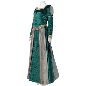 Disfraz de Princesa Fiona de <span class=keywords><strong>Shrek</strong></span> para Mujer, Vestido Largo Verde o Peluca DONG-002 - Product Image 2