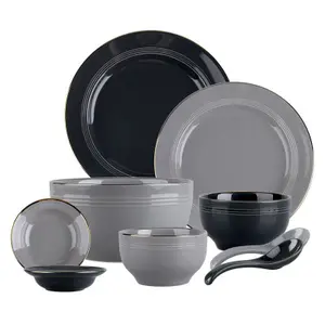 Resistente al calore squisita ciotola di porcellana piatti di ceramica piatti set da tavola