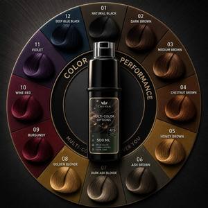 CHU·YAN น้ำยาย้อมผมแบบหวีในตัว - ไม่ต้องใช้ถุงมือ ใช้งานง่าย สีติดทนนาน - Product Image 2
