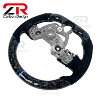 Accessoires intérieurs de voiture personnalisés en fibre de carbone forgée, volant sport en cuir pour Hyundai Elantra N Veloster N I30N I20N