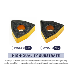 Wnmg0804 cvd tráng chèn cho giỏ hàng sắt & thép lưỡi mạnh mẽ gia công thô cacbua công cụ cho kim loại nặng đến trung bình cắt - Product Image 2