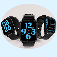 Montre connectée pour personnes âgées VFA83S avec moniteur de fréquence cardiaque, alarme de chute, appel SOS, suivi GPS, montre de surveillance pour les soins aux personnes âgées