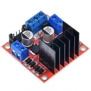 Module de carte de commande de moteur à double pont en H <span class=keywords><strong>L298N</strong></span>, carte rouge, carte de commande de moteur pas à pas CC, bouclier pour voiture intelligente robot - Product Image 5