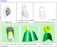 Piège à insectes en plastique pour pucerons, attrape-pucerons Halyomorpha Halys, pièges à pucerons, destructeur d'insectes nuisibles, vente chaude directe usine