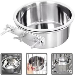 Juego de comederos personalizados para perros, colgantes y antiderrame, para jaulas, utensilios para comida de mascotas, para uso en jaulas, transfronterizo, para soporte de comedero para perros - Product Image 6