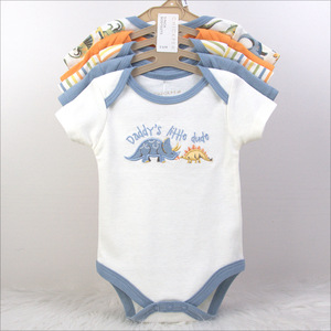 100% coton infantile pyjamas nouveau-né cinq pièces costume barboteuse bébé vêtements