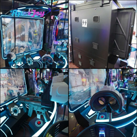 Machine de jeu de tir VR avec cadre métallique, prise en charge de l'anglais, système de bataille interactif immersif pour les centres de divertissement