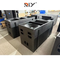 Système audio DJ professionnel A28 avec double subwoofer de 18 pouces, aimant néodyme, équipement sonore, enceintes passives en ligne