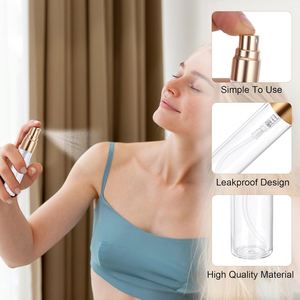 Portable 2ml-10ml Mini Screw Cap Glass Perfume Dispenser Bottle with <b>Pump</b> for Travel Sample Empty Fine Mist - Product Image 2