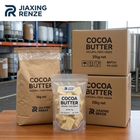Blocs de beurre de cacao naturel de qualité alimentaire pour la pâtisserie au chocolat, les desserts et la confiserie
