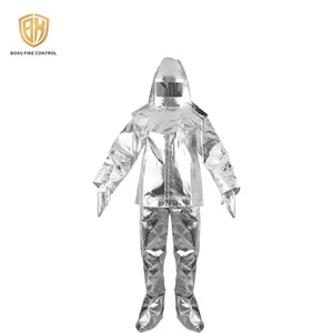 Offre Spéciale Fire Rescue Argent Aluminisé Résistant À La Chaleur Uniforme Séparés <span class=keywords><strong>Pompier</strong></span> Costume Lutte Contre L'incendie Uniforme - Product Image 3