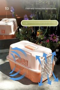 ATA sertifikalı taşınabilir Pet havayolu sandık ayrılabilir İdrar toplama tepsisi şok emici pencere iç astar için stres - Product Image 6