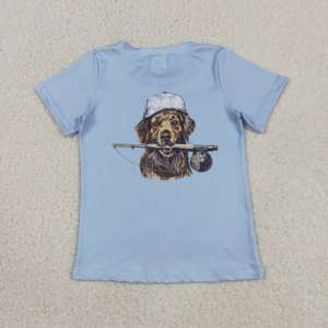 Camiseta de Manga Larga para Niños, Estilo Casual y Transpirable, con Estampado de Perro de Béisbol para el Día del Partido, Ropa de Verano para Hermanos, RTS Boutique - Product Image 3