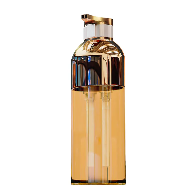 Nouveau produit bouteille de teinture capillaire à pompe à lotion deux en un 200ml 500ml bouteille de shampoing en plastique à pompe vide pour revitalisant capillaire